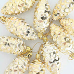 Elegant Christmas Pine Cone Ball 40 pcs Gold - Durable Construction