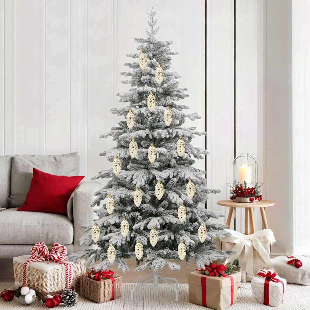 Elegant Christmas Pine Cone Ball 40 pcs Gold - Durable Construction