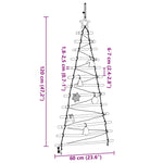 Contemporary Christmas Tree with 50 LEDs Natural 120cm Solid Ash wood