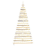 Compact Christmas Tree with 100 LEDs Natural 180cm Solid Ash wood - Sturdy