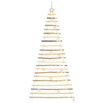 Functional Christmas Tree with 130 LEDs Natural 210cm Solid Ash wood - Home
