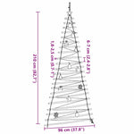 Functional Christmas Tree with 130 LEDs Natural 210cm Solid Ash wood - Home