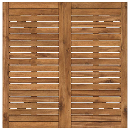 Garden Table Natural Acacia 80x80.5x75cm