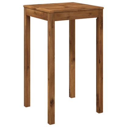 Outdoor Bar Table Natural Acacia 60x60.5x105cm