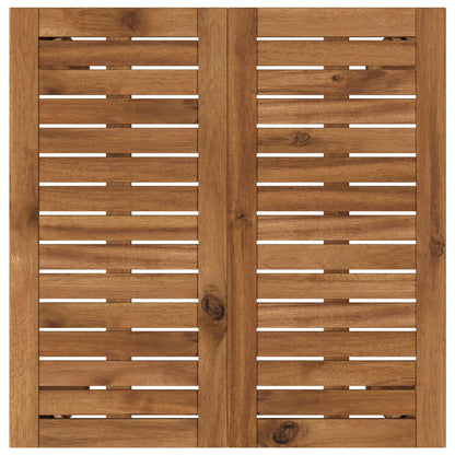 Outdoor Bar Table Natural Acacia 60x60.5x105cm
