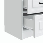 White Bedside Table Engineered Wood Cabinet | HomeAndLiving