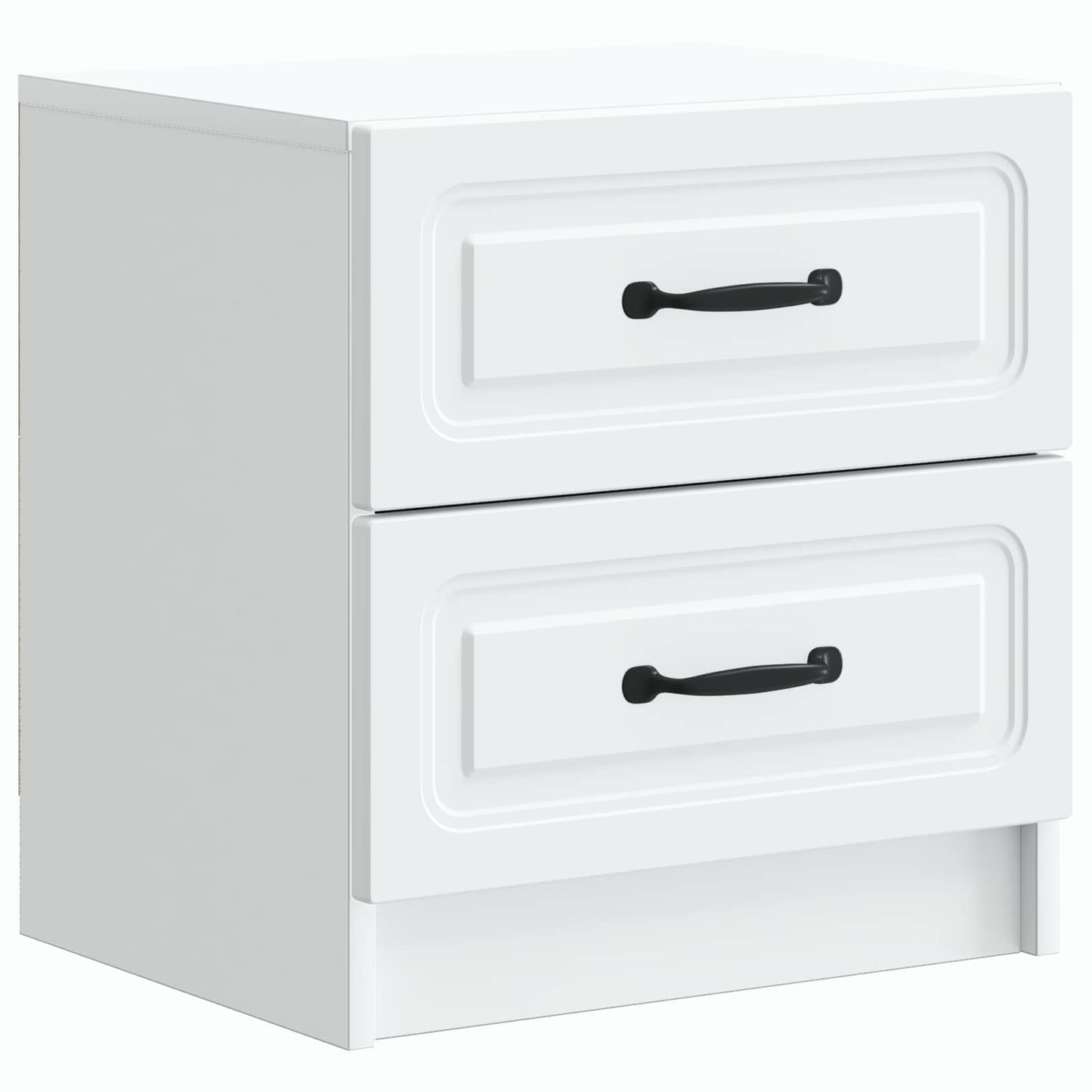 White Bedside Table Engineered Wood Cabinet | HomeAndLiving