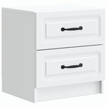 White Bedside Table Engineered Wood Cabinet | HomeAndLiving