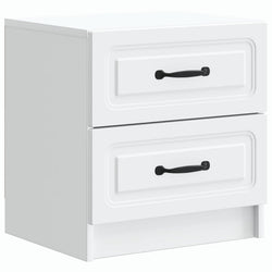 White Bedside Table Engineered Wood Cabinet | HomeAndLiving