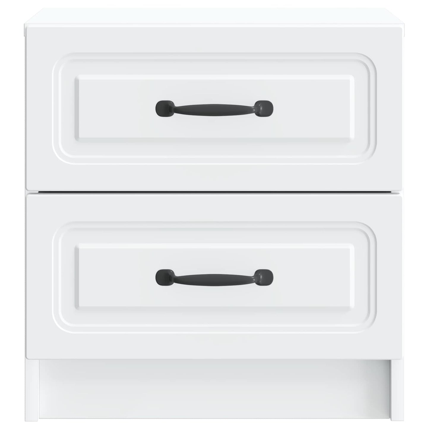 White Bedside Table Engineered Wood Cabinet | HomeAndLiving