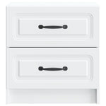 White Bedside Table Engineered Wood Cabinet | HomeAndLiving