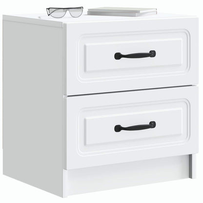 White Bedside Table Engineered Wood Cabinet | HomeAndLiving