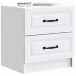 White Bedside Table Engineered Wood Cabinet | HomeAndLiving