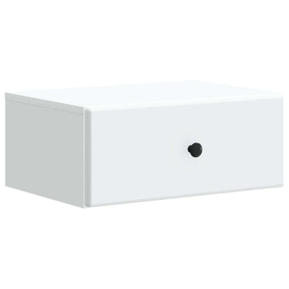 Wall-Mounted Bedside Cabinet White | HomeAndLiving