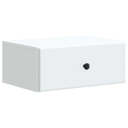 Wall-Mounted Bedside Cabinet White | HomeAndLiving