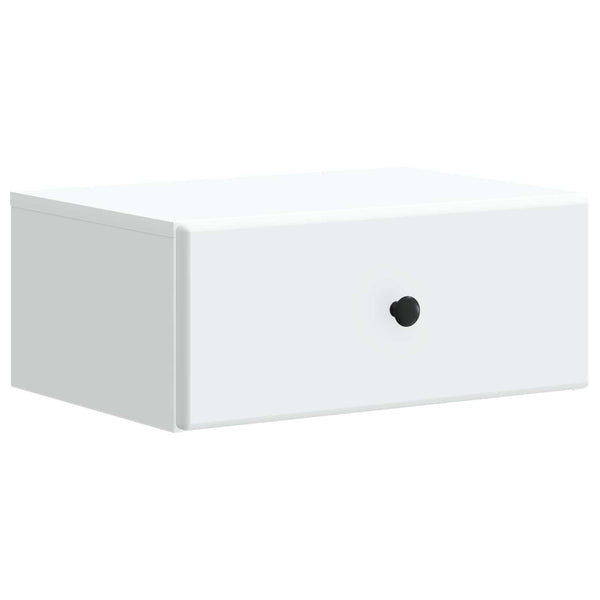 Wall-Mounted Bedside Cabinet White | HomeAndLiving