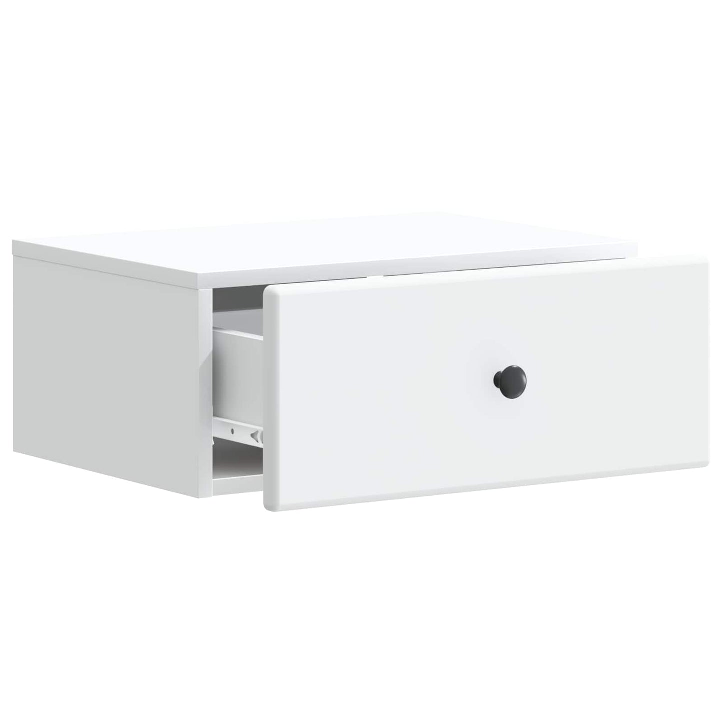 Wall-Mounted Bedside Cabinet White | HomeAndLiving