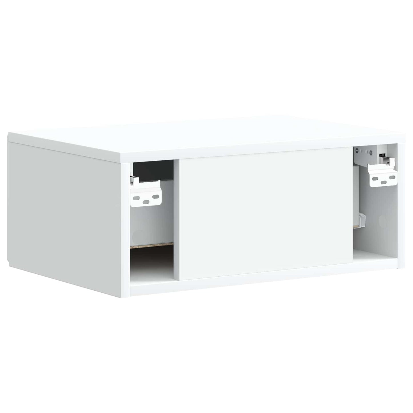 Wall-Mounted Bedside Cabinet White | HomeAndLiving