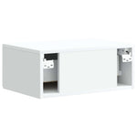 Wall-Mounted Bedside Cabinet White | HomeAndLiving
