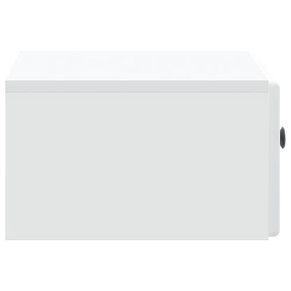 Wall-Mounted Bedside Cabinet White | HomeAndLiving