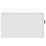 Wall-Mounted Bedside Cabinet White | HomeAndLiving