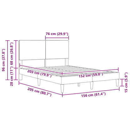 Queen Bed Frame Headboard Dark Grey Corduroy | HomeAndLiving