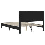 Black Faux Leather Bed Frame Double | HomeAndLiving