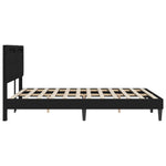 Black Faux Leather Bed Frame Double | HomeAndLiving