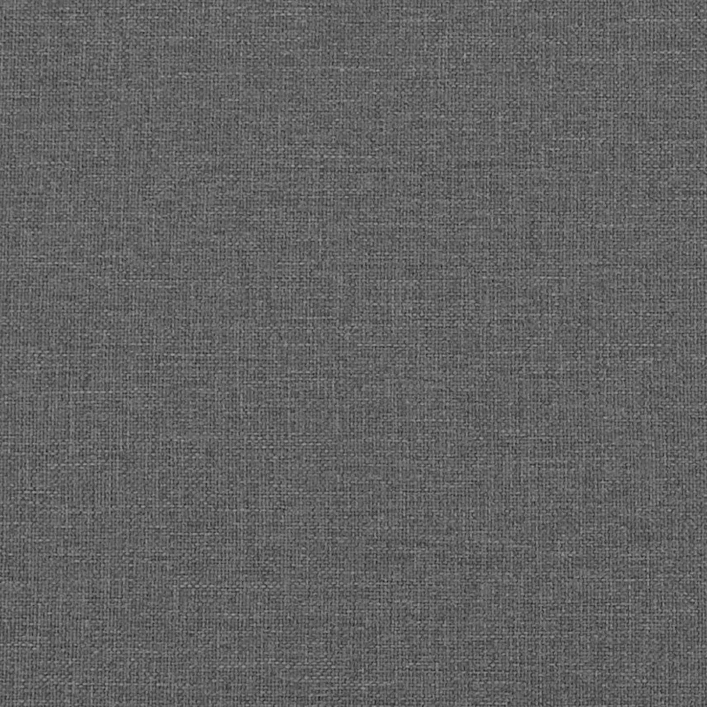 Single Bed Frame Dark Grey with Mattress Padded Headboard Polyester Upholstered Plywood