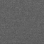 Single Bed Frame Dark Grey with Mattress Padded Headboard Polyester Upholstered Plywood