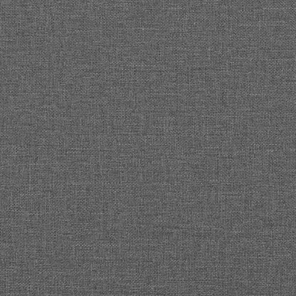 Dark Grey 2-Piece Bed Frame with Pocket Spring Mattress Fabric Headboard