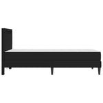 LED Bed Frame Black Faux Leather | HomeAndLiving