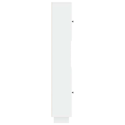 Bathroom Cabinet White Slimline 30x31x190cm