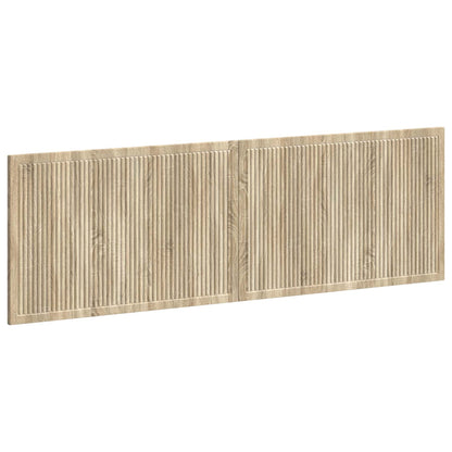 Wall Headboard Engineered Wood Brown 160 cm x 3 cm x 50 cm