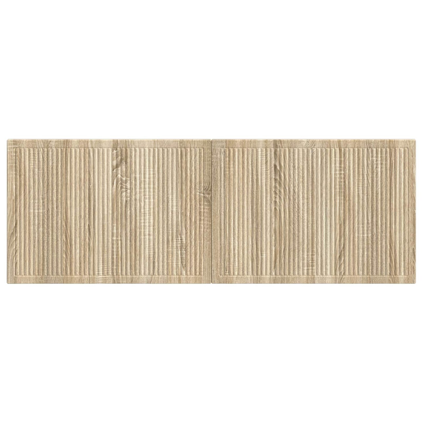 Wall Headboard Brown Engineered Wood 140 cm x 3 cm x 50 cm
