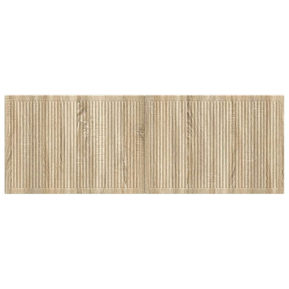 Wall Headboard Brown Engineered Wood 140 cm x 3 cm x 50 cm