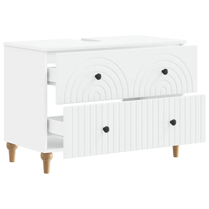 Bathroom Sink Cabinet White Modern 82x41x59cm