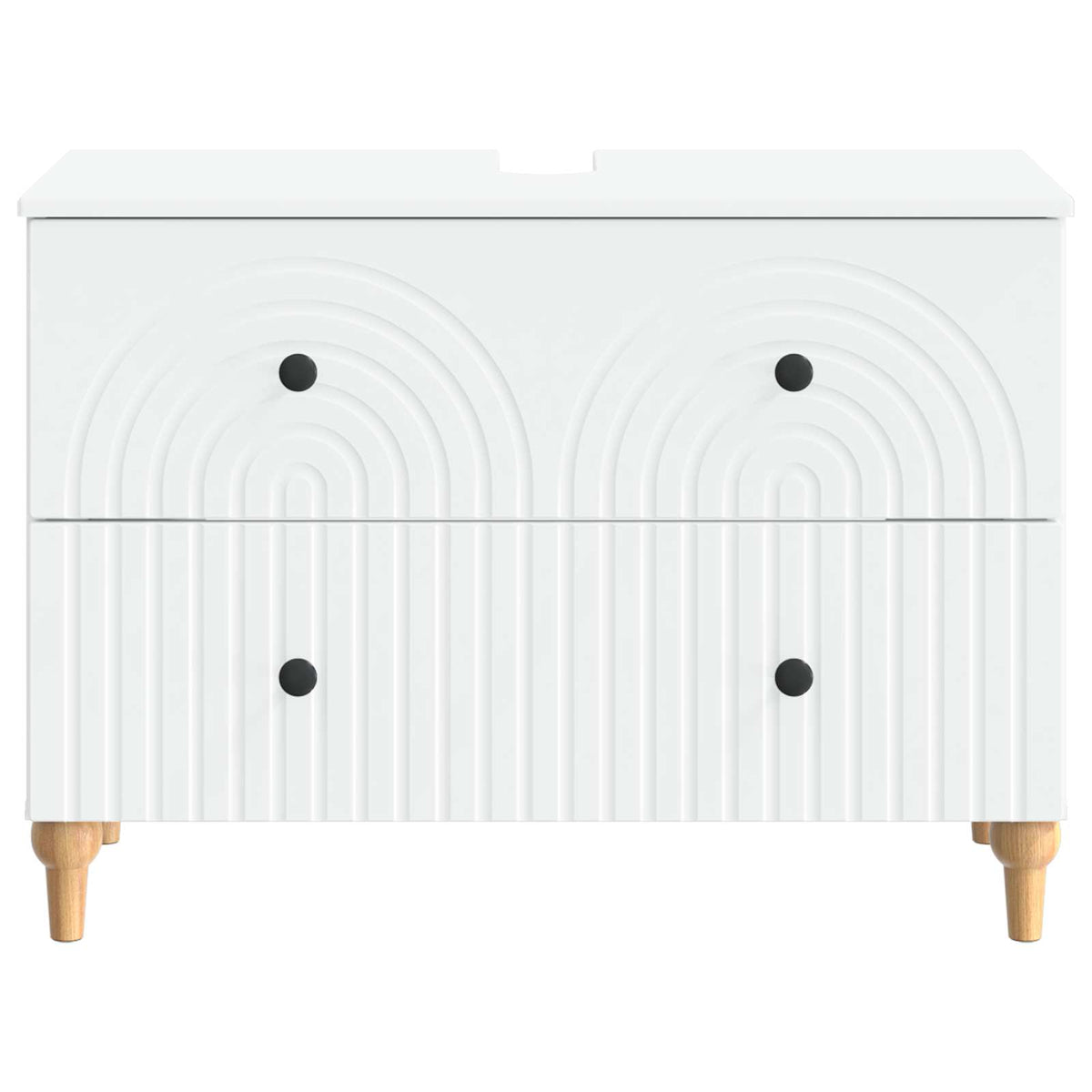 Bathroom Sink Cabinet White Modern 82x41x59cm