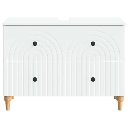 Bathroom Sink Cabinet White Modern 82x41x59cm