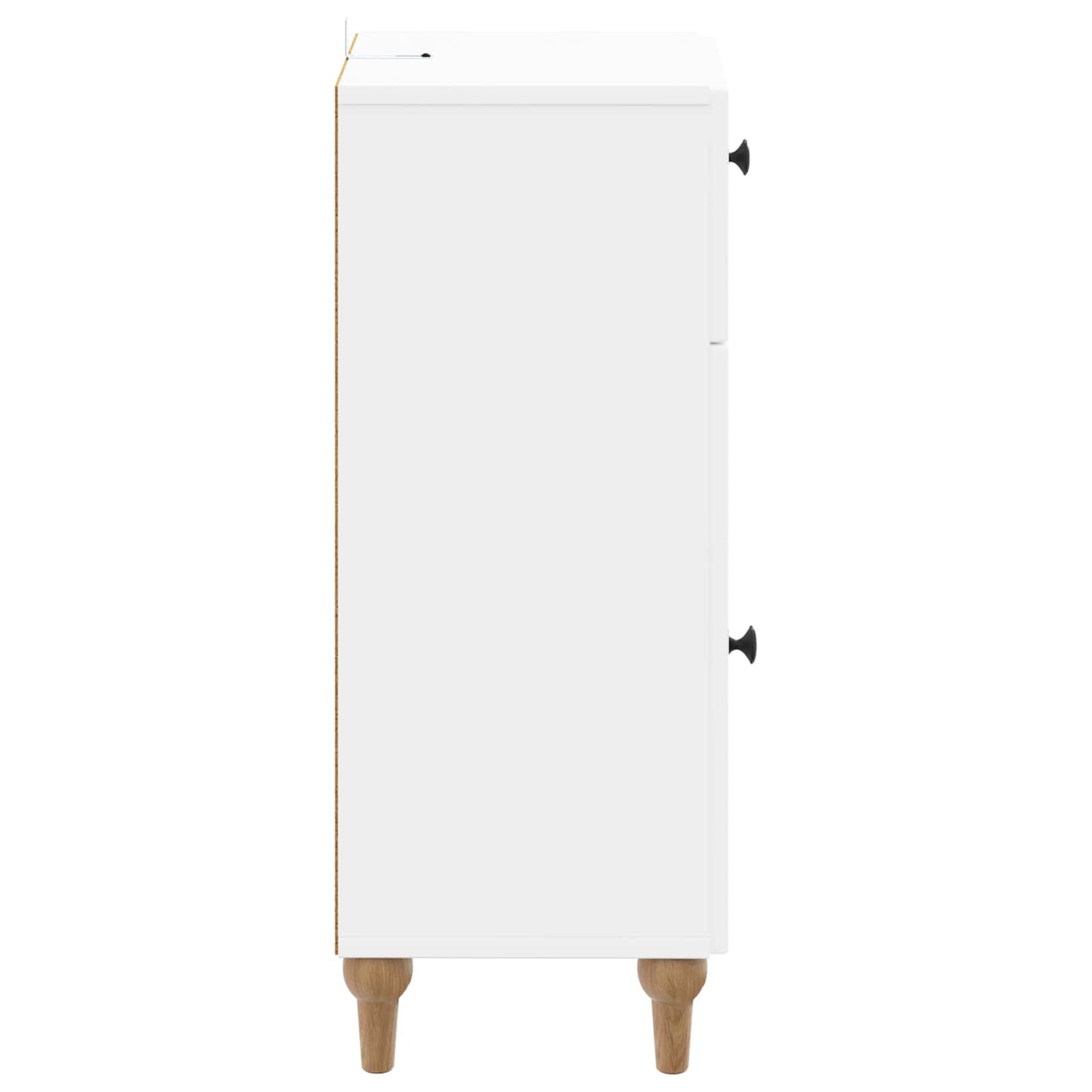 Bathroom Storage Cabinet White Compact 30x31x80cm