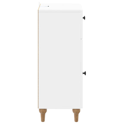 Bathroom Storage Cabinet White Compact 30x31x80cm