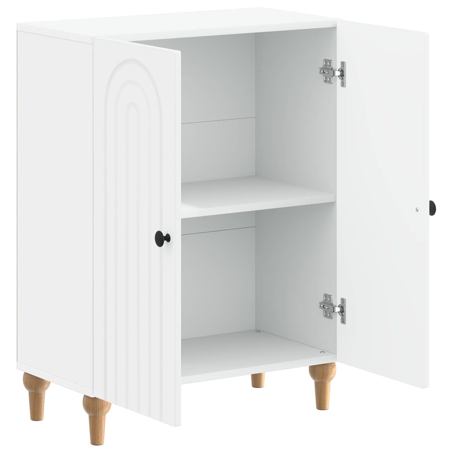 Bathroom Storage Cabinet White Slim 59.5x31x80cm