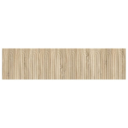 Wall Headboard Brown Engineered Wood 199.5 cm x 3 cm x 50 cm