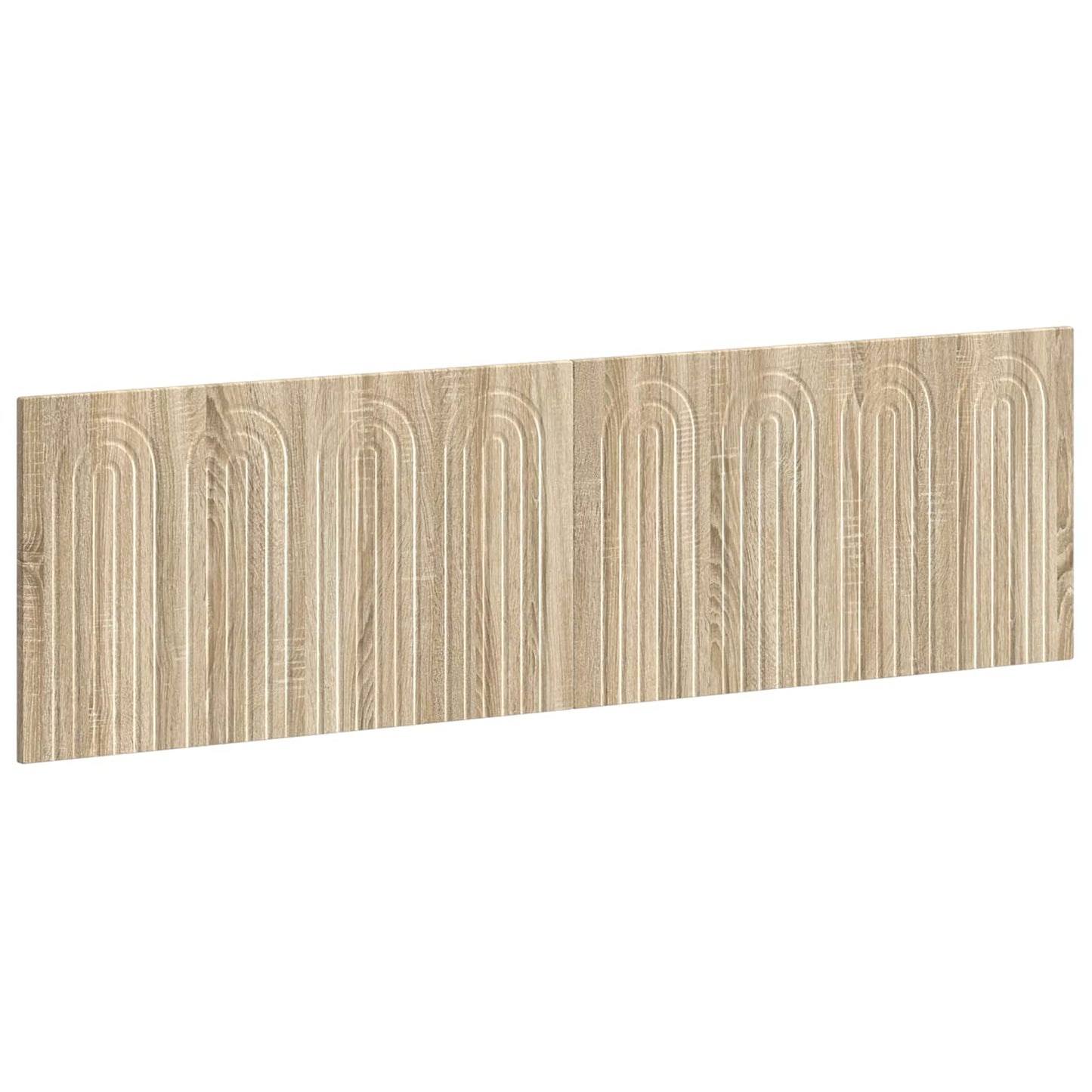 Wall Headboard Brown Engineered Wood 180.5 cm x 3 cm x 50 cm