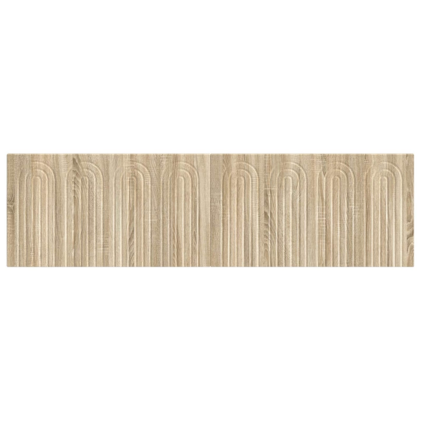 Wall Headboard Brown Engineered Wood 180.5 cm x 3 cm x 50 cm