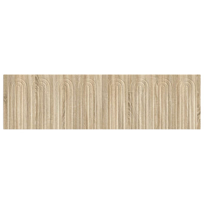 Wall Headboard Brown Engineered Wood 180.5 cm x 3 cm x 50 cm