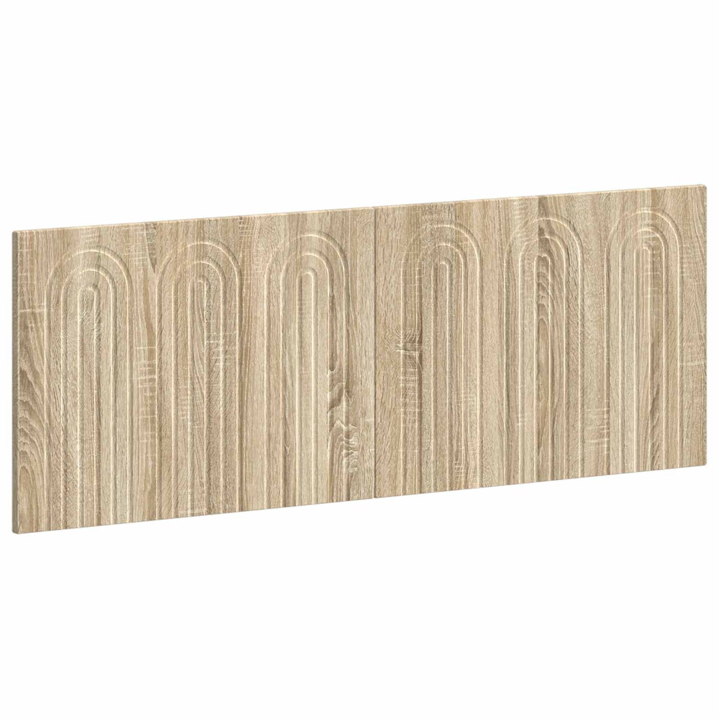 Wall Headboard Brown Engineered Wood 142 cm x 3 cm x 50 cm