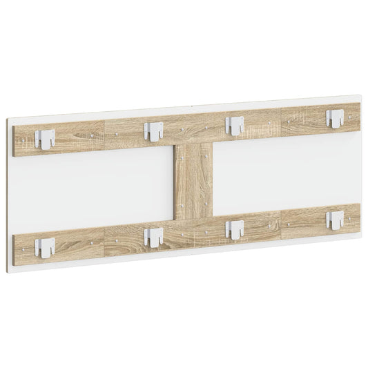 Wall Headboard Brown Engineered Wood 142 cm x 3 cm x 50 cm