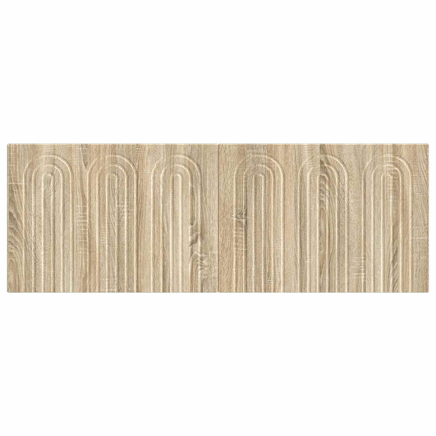 Wall Headboard Brown Engineered Wood 142 cm x 3 cm x 50 cm
