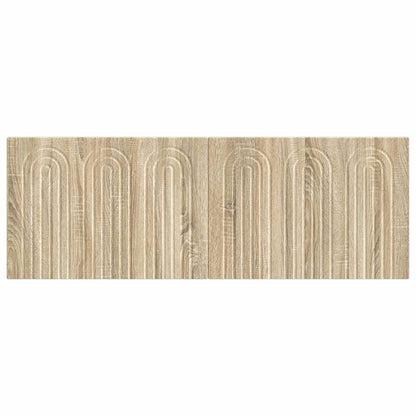 Wall Headboard Brown Engineered Wood 142 cm x 3 cm x 50 cm